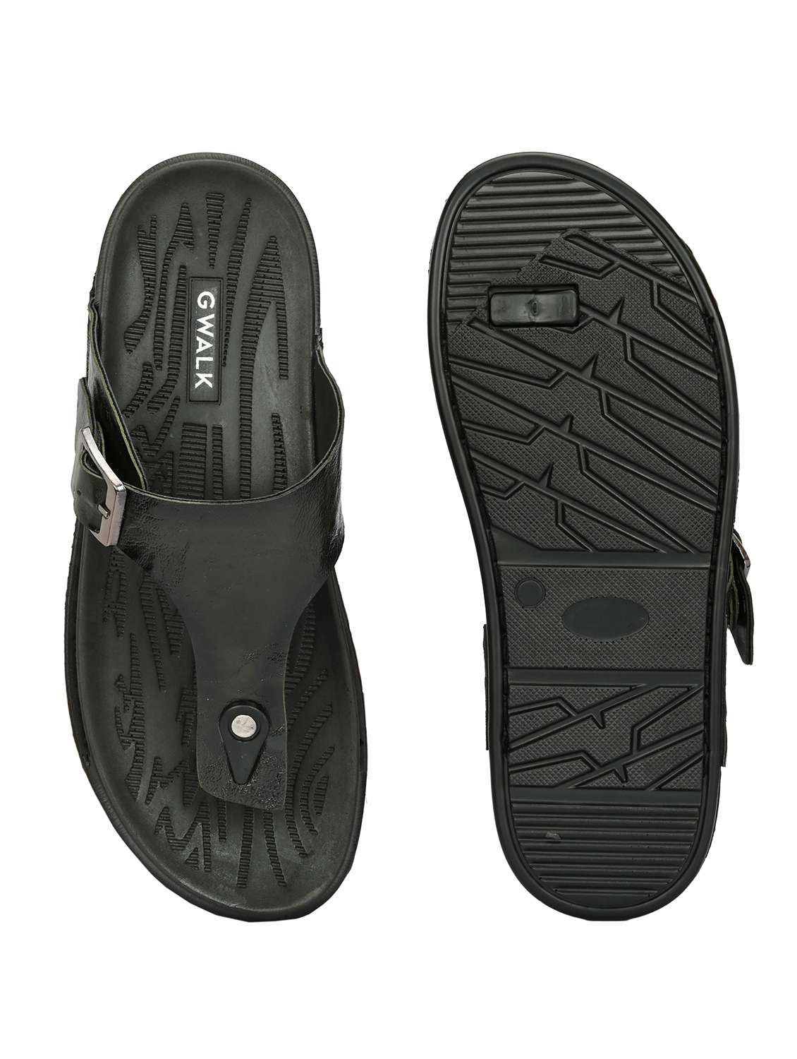 men olive toe seperator sandal - 22003938 -  Standard Image - 4