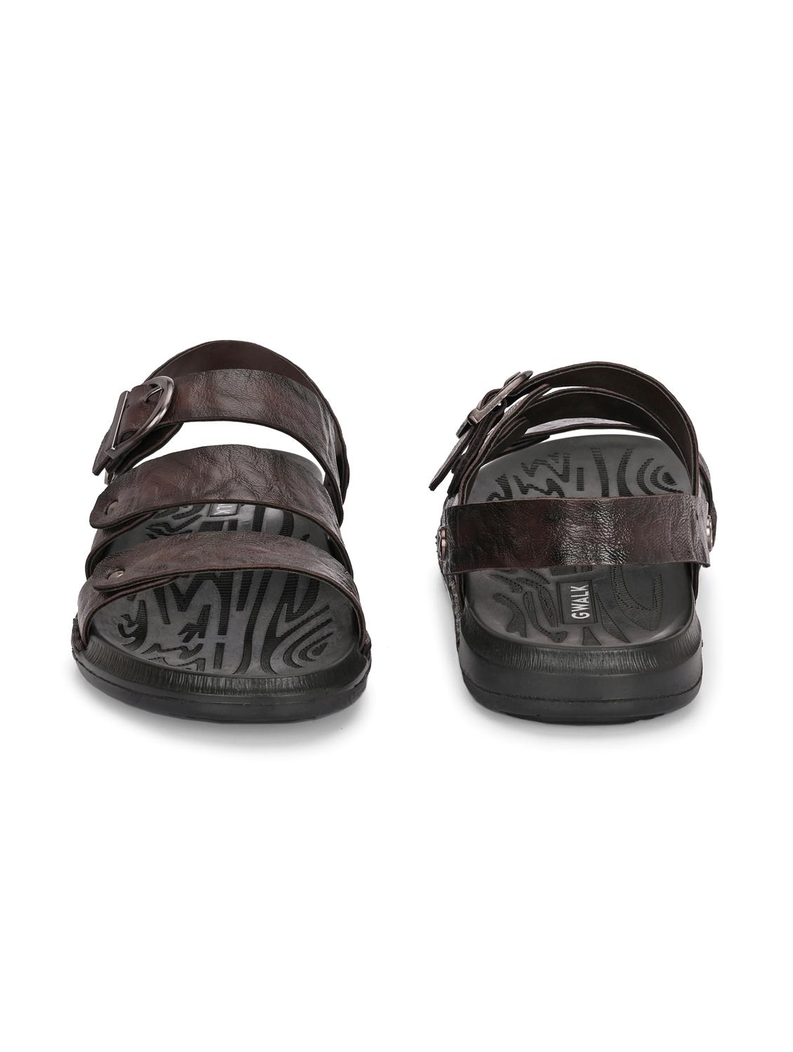 men textured back strap sandal - 22003943 - Standard Image - 4
