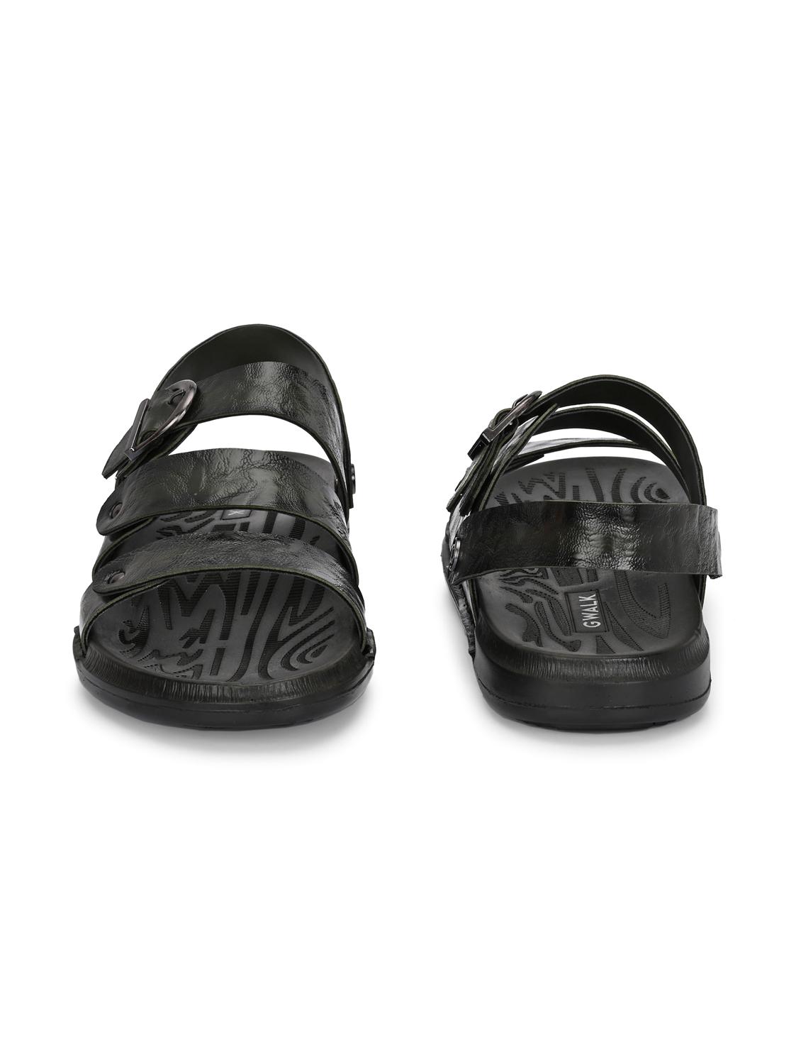 men textured back strap sandal - 22003944 - Standard Image - 4