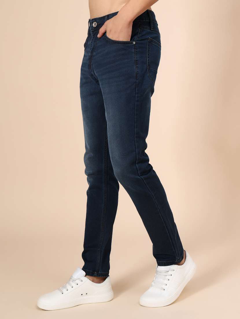 men washed mid rise full length jeans - 22004166 -  Standard Image - 1