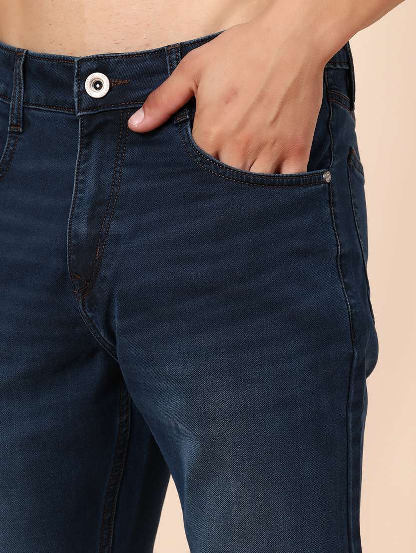 men washed mid rise full length jeans - 22004166 -  Standard Image - 4
