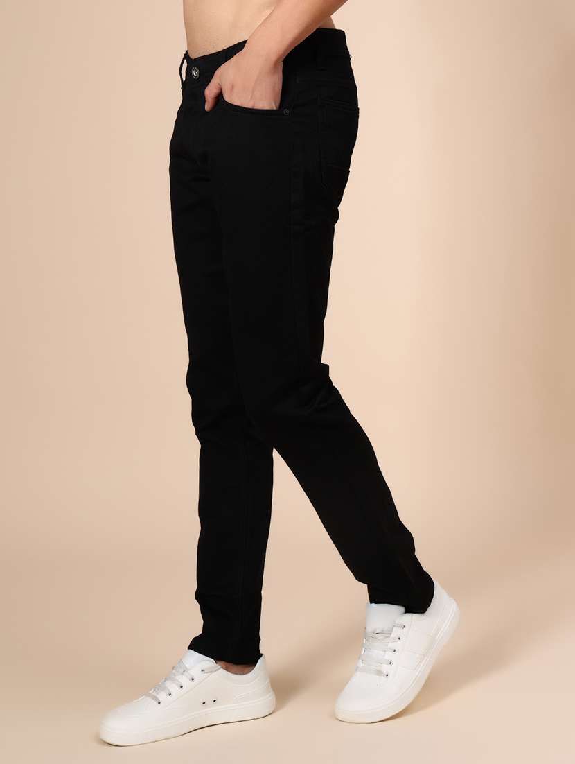 men plain mid rise full length jean - 22004227 -  Standard Image - 1