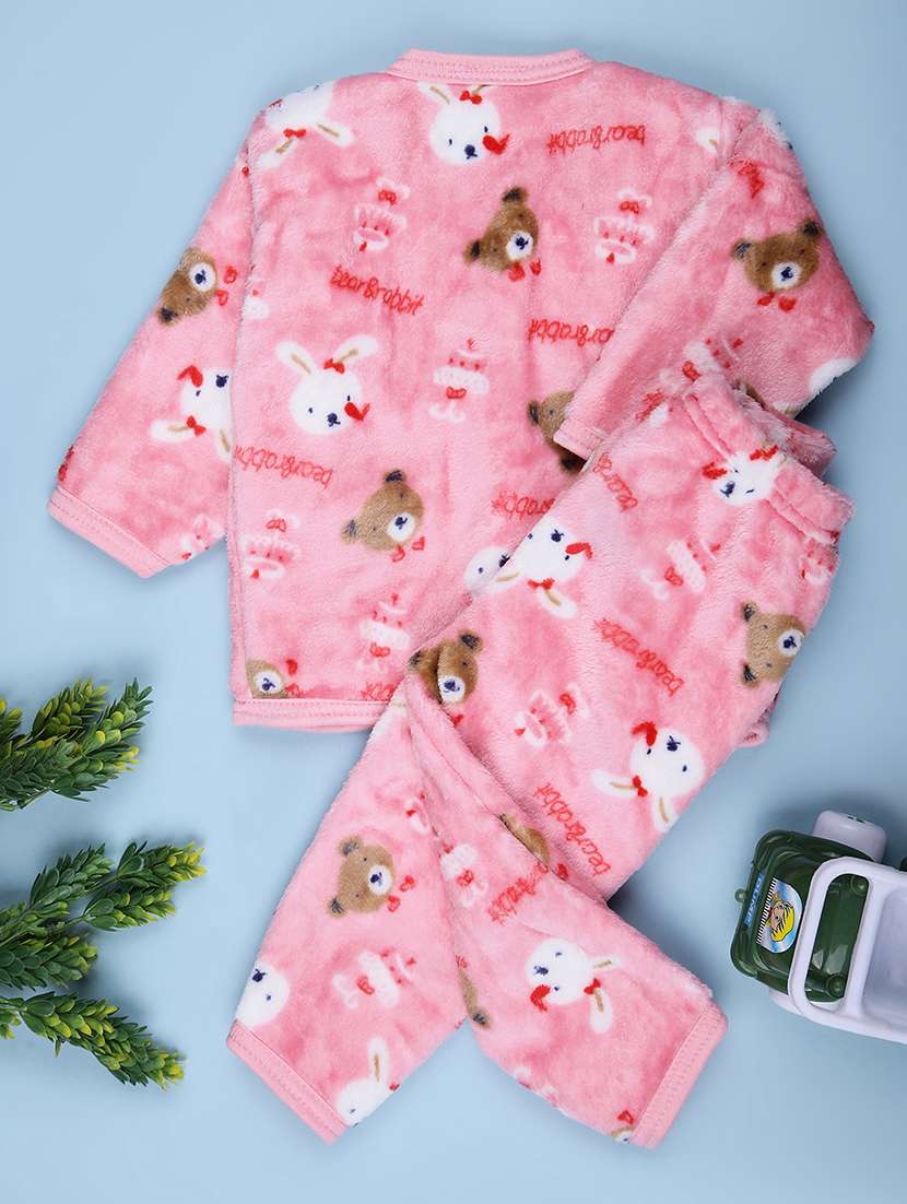 girls printed winterwear full length set - 22004332 - Standard Image - 1