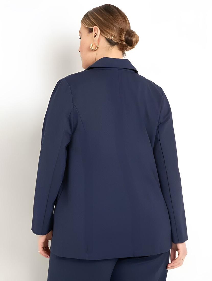 women plus size single breasted blazer - 22004553 -  Standard Image - 1