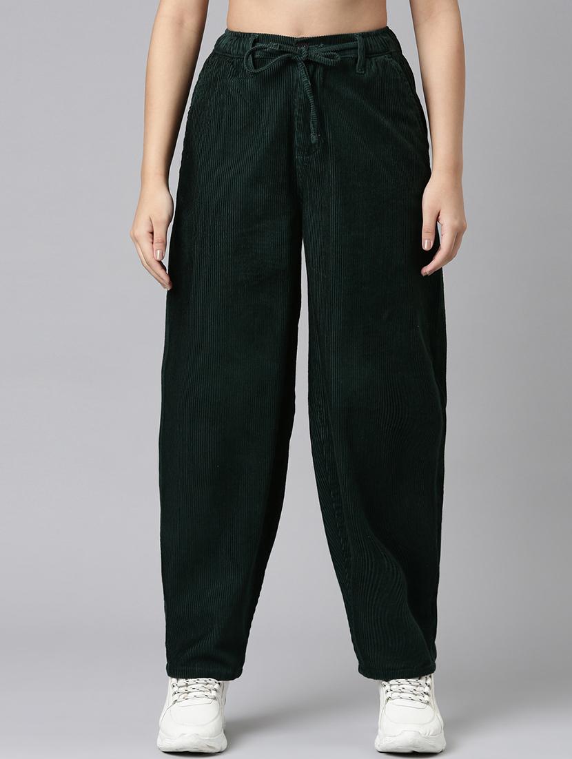 women solid high rise peg trouser - 22004922 -  Zoom Image - 0