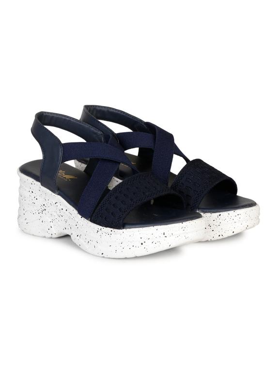 women solid back strap platform wedge - 22005023 -  Zoom Image - 0