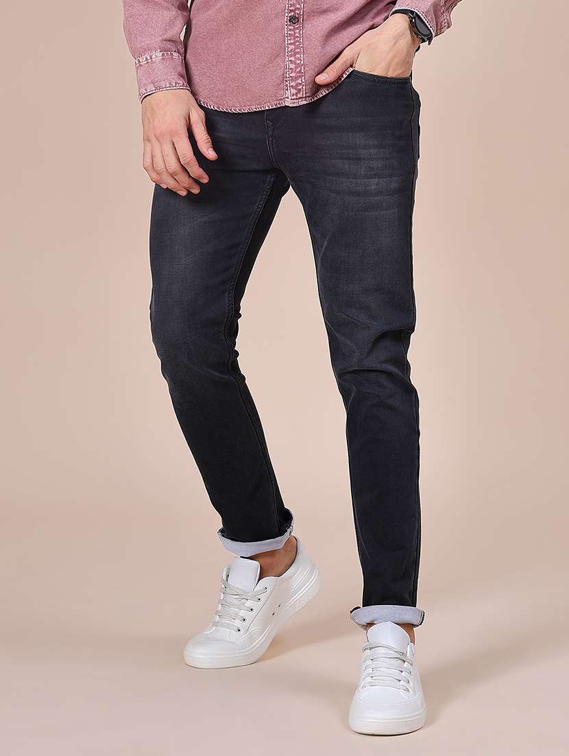 men washed mid rise full length jean - 22005141 -  Standard Image - 1