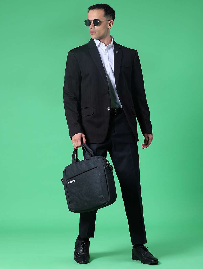 men solid single breasted casual blazer - 22005196 -  Standard Image - 4