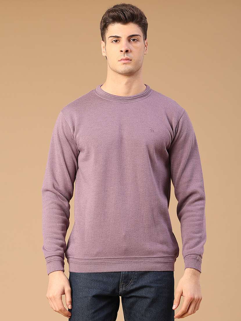 men solid long sleeve sweatshirt - 22005323 -  Standard Image - 1