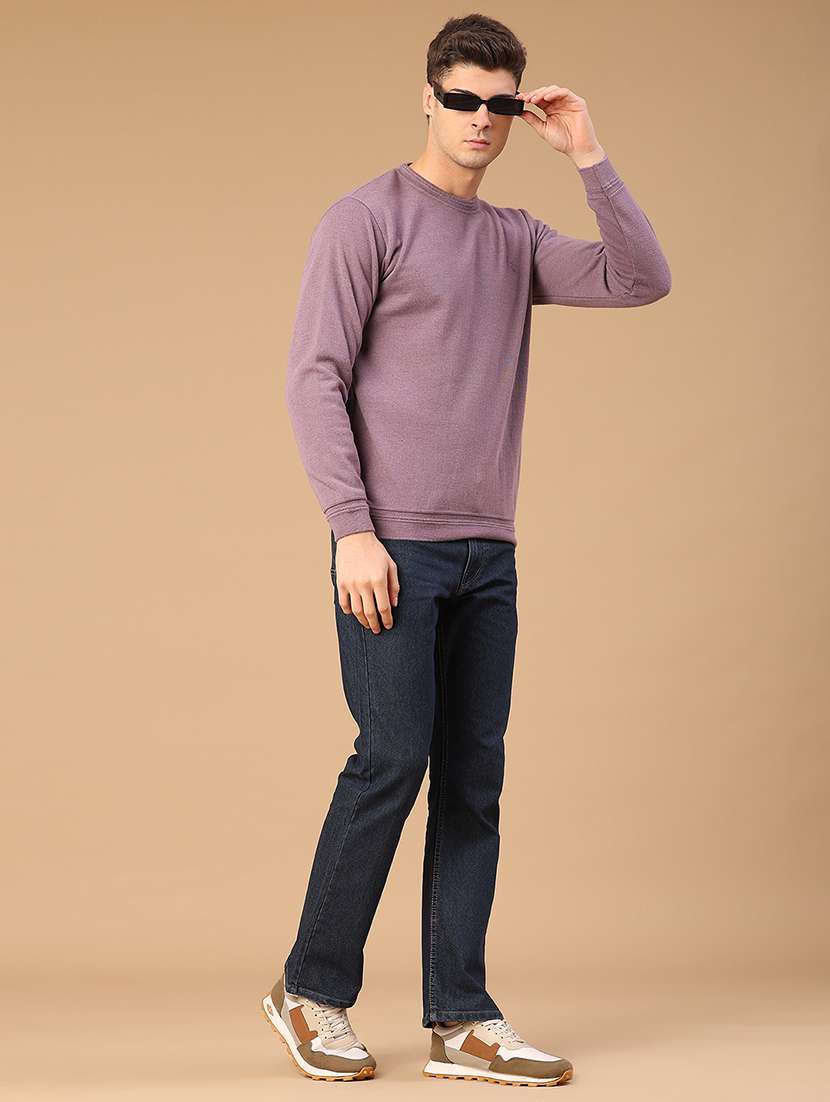 men solid long sleeve sweatshirt - 22005323 -  Standard Image - 4