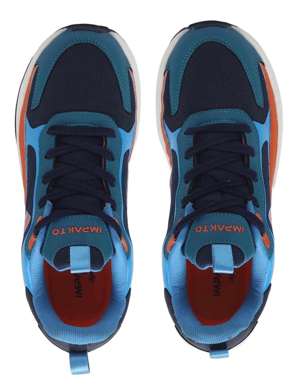 men blue lace up sneaker - 22005924 - Standard Image - 4