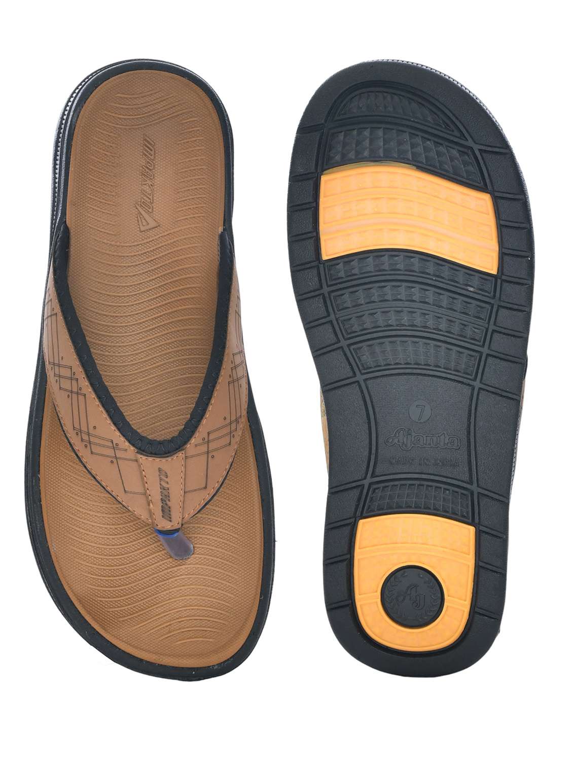 men solid toe separator flip flop - 22005956 - Standard Image - 4