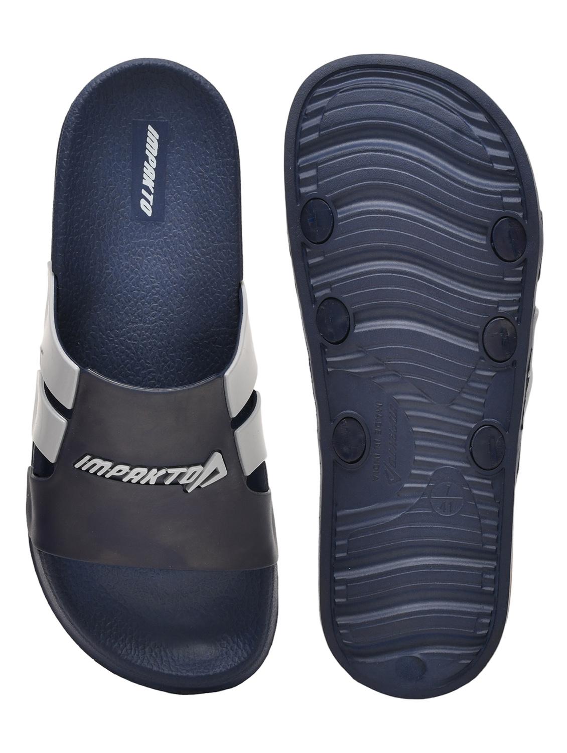 men blue slip on slider - 22005969 - Standard Image - 4
