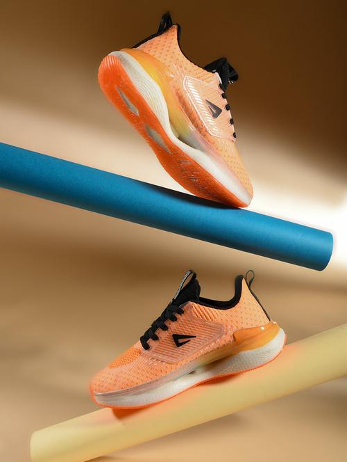 men orange lace up sport shoe - 22006008 -  Standard Image - 0