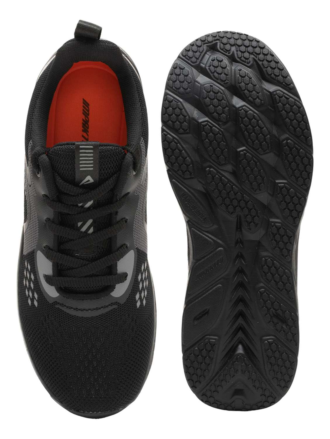 men black lace up sport shoe - 22006016 - Standard Image - 4