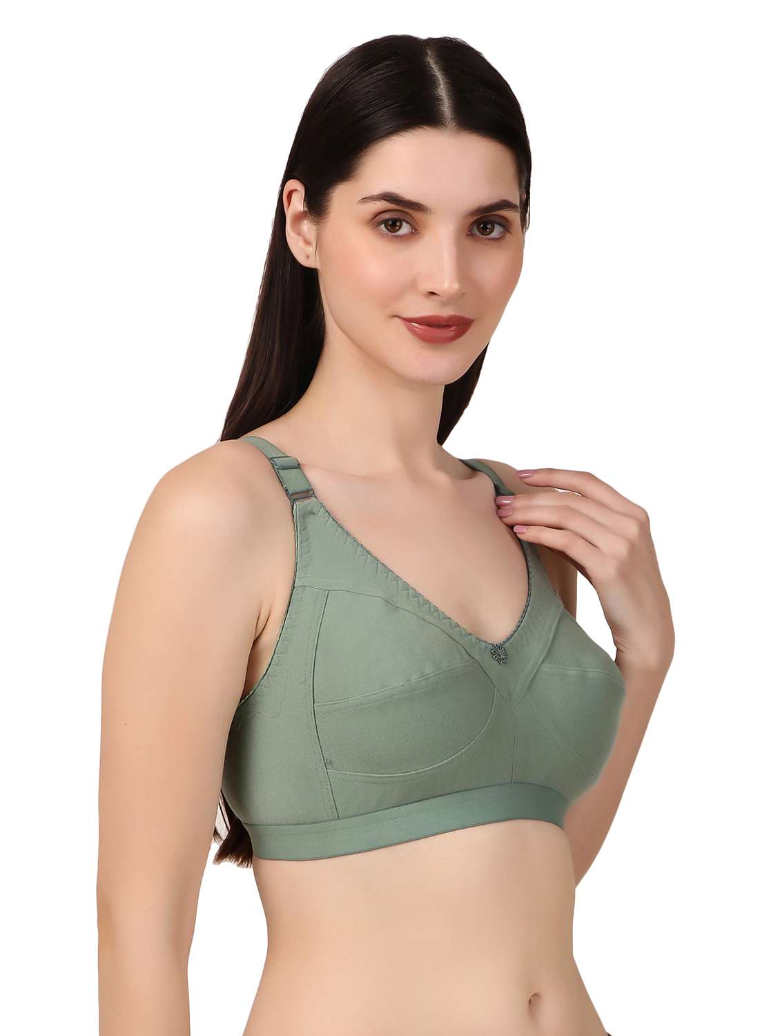 women pack of 2 solid non padded bra - 22006177 -  Standard Image - 1