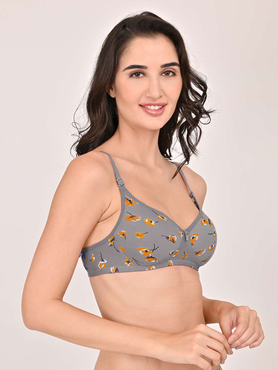 women printed non padded t-shirt bra - 22006181 - Standard Image - 1