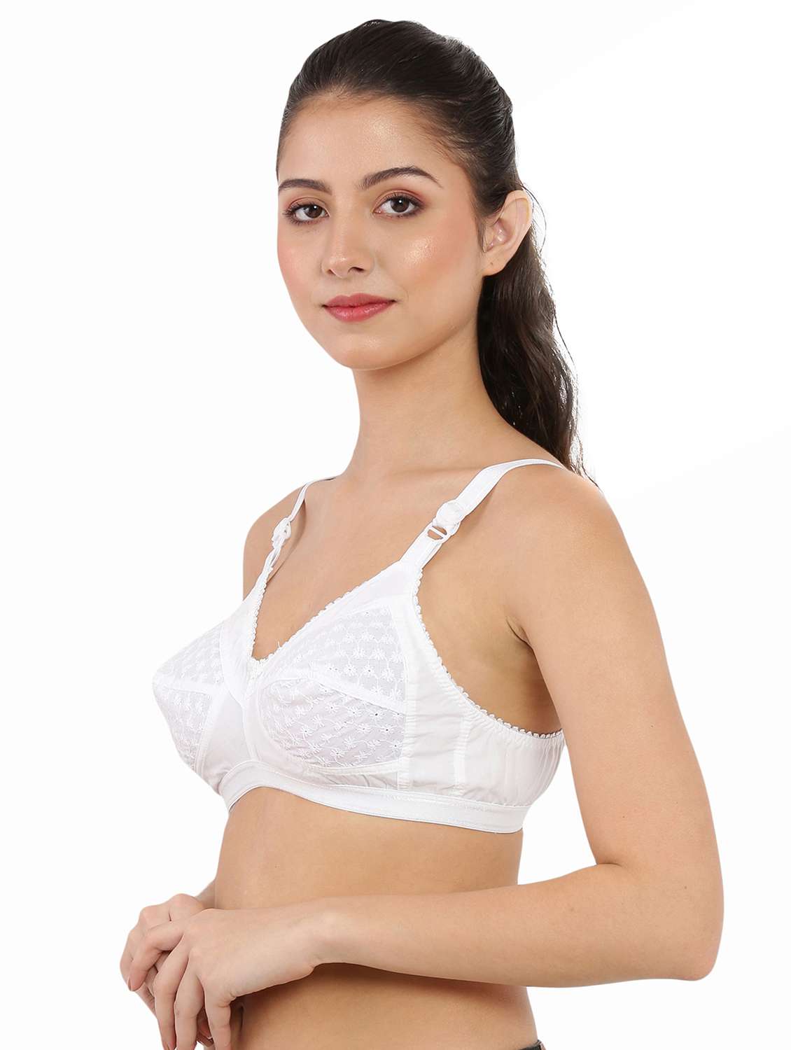 women pack of 2 solid non padded bra - 22006187 - Standard Image - 1