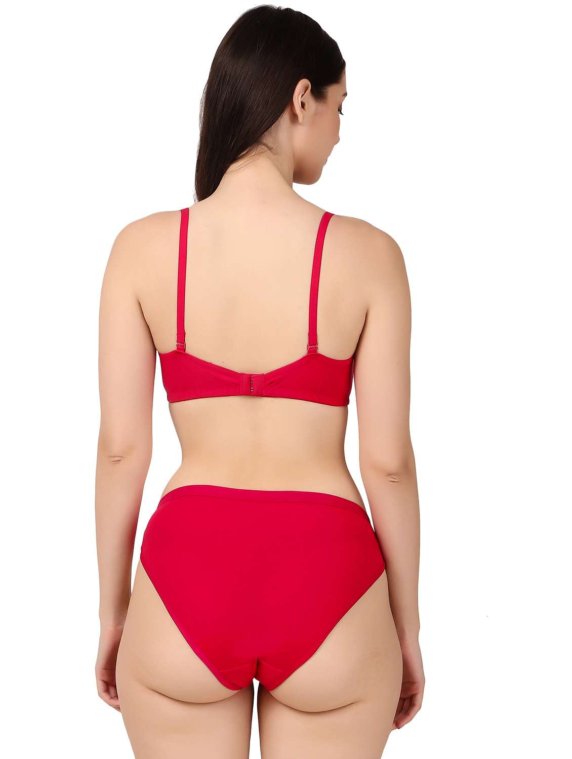 women red solid bra and panty set - 22006209 -  Standard Image - 1