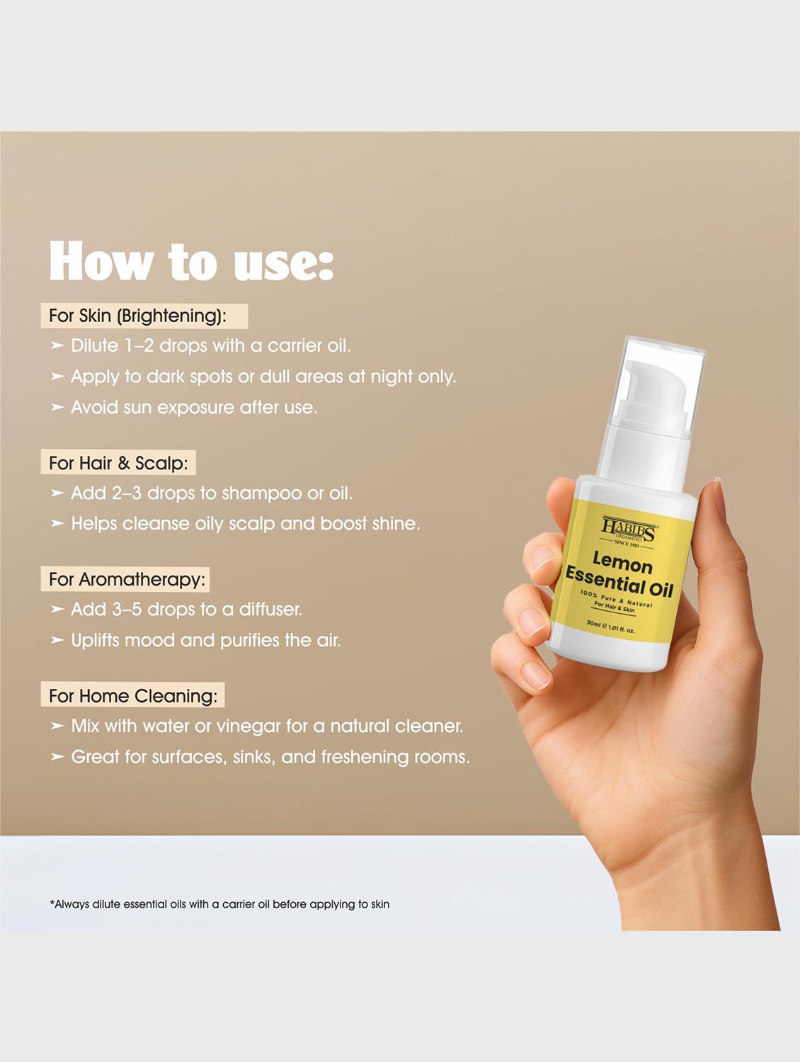 lemon essential oil - 100% undiluted, therapeutic grade for uplifting aromatherapy & cleaning 30ml - 22006222 - Standard Image - 6