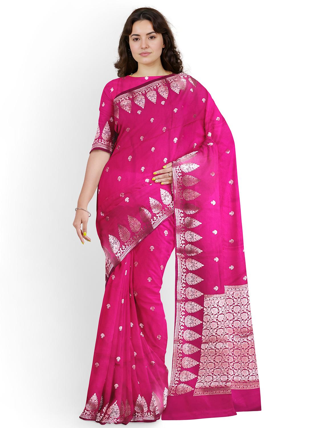 women self design banarasi saree with blouse - 22006276 - Zoom Image - 0