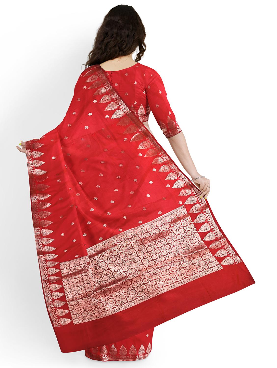 women self design banarasi saree with blouse - 22006277 - Standard Image - 1