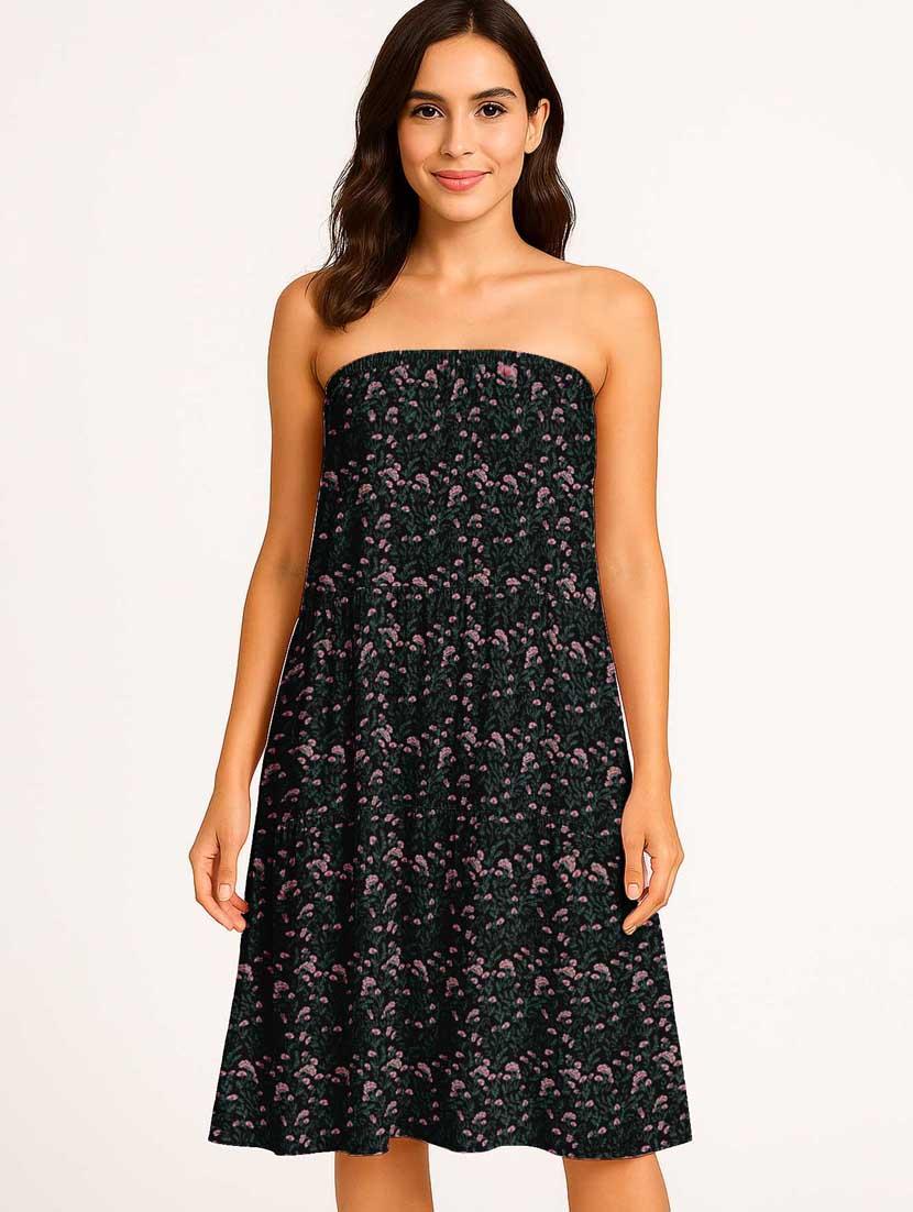 women floral printed high rise maxi tiered skirt - 22006337 - Standard Image - 4
