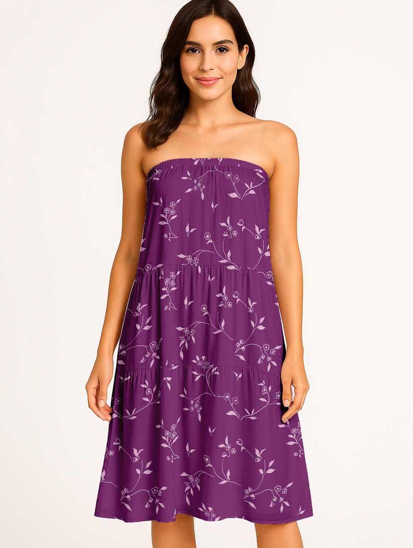 women floral printed high rise maxi tiered skirt - 22006338 - Standard Image - 4