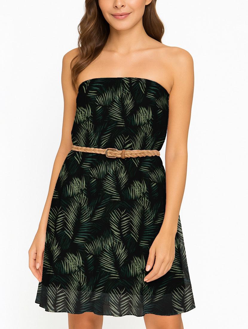 women tropical printed high rise maxi flared skirt - 22006342 - Standard Image - 4