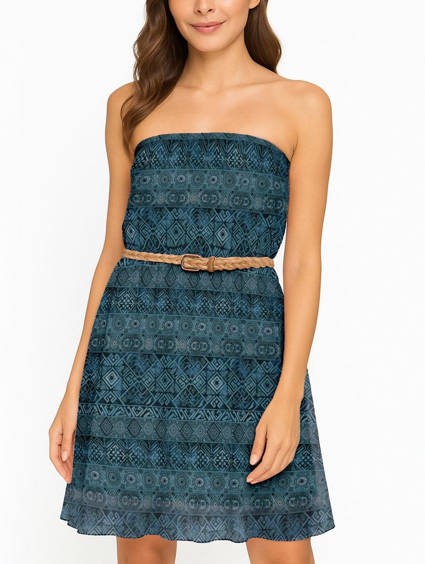 women printed high rise maxi flared skirt - 22006348 - Standard Image - 4
