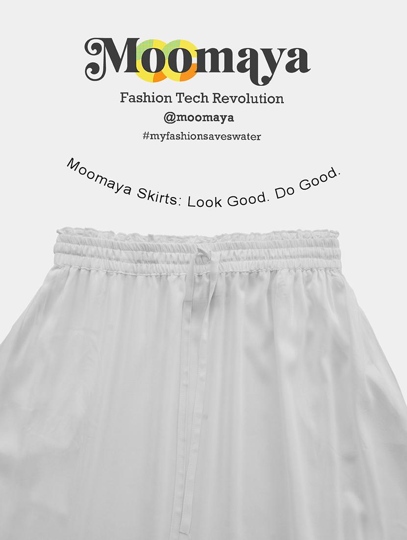 women solid high rise maxi tiered skirt - 22006387 - Standard Image - 4