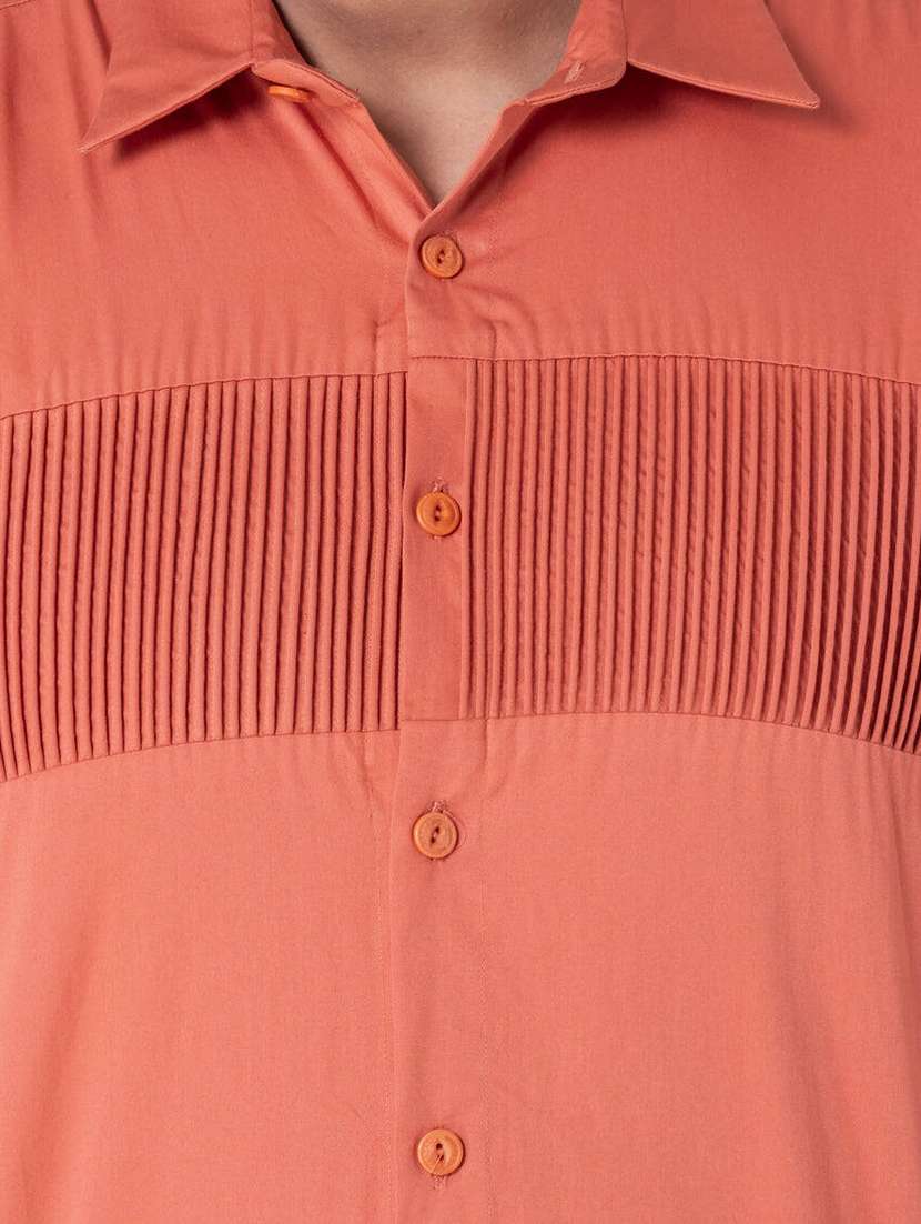 men textured long sleeve regular fit casual shirt - 22006407 -  Standard Image - 4