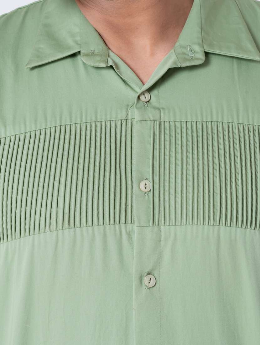 men textured long sleeve regular fit casual shirt - 22006408 -  Standard Image - 4