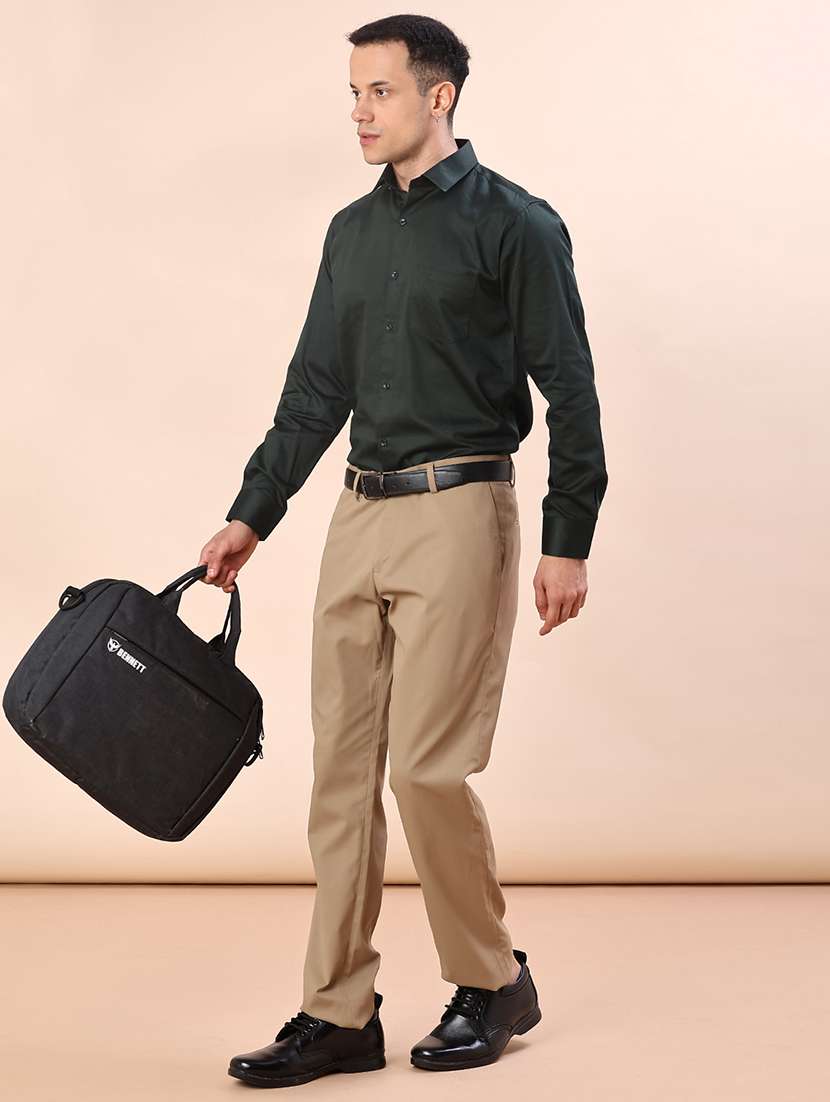 men solid long sleeve regular fit formal shirt - 22006530 -  Standard Image - 4