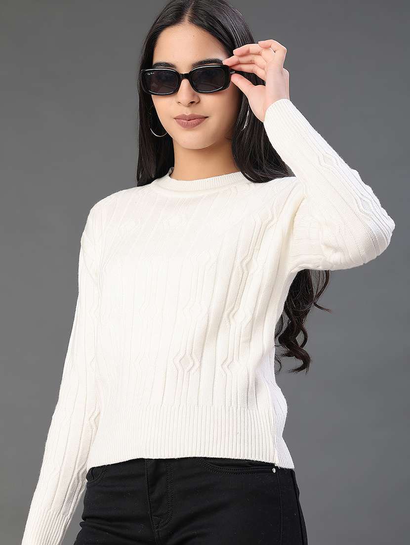 women self designed long sleeve pullover