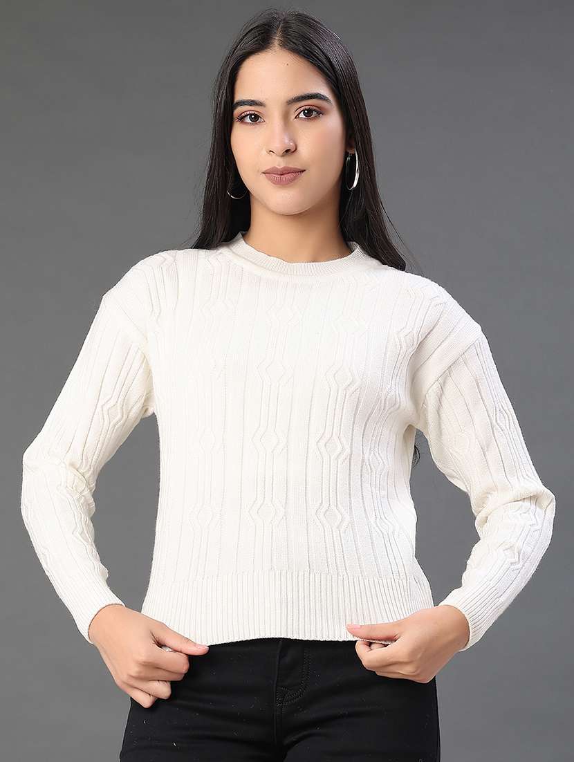 women self designed long sleeve pullover - 22006787 -  Standard Image - 1