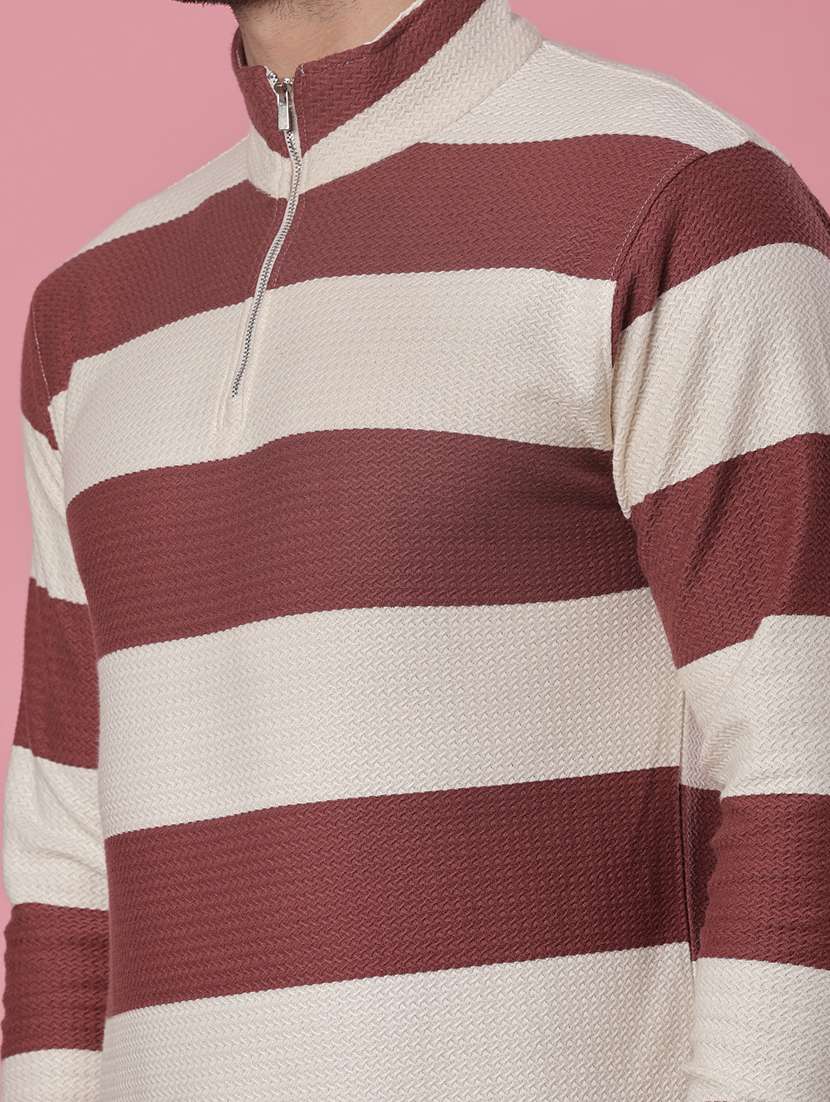 men striped long sleeve regular fit sweatshirt - 22006810 -  Standard Image - 4