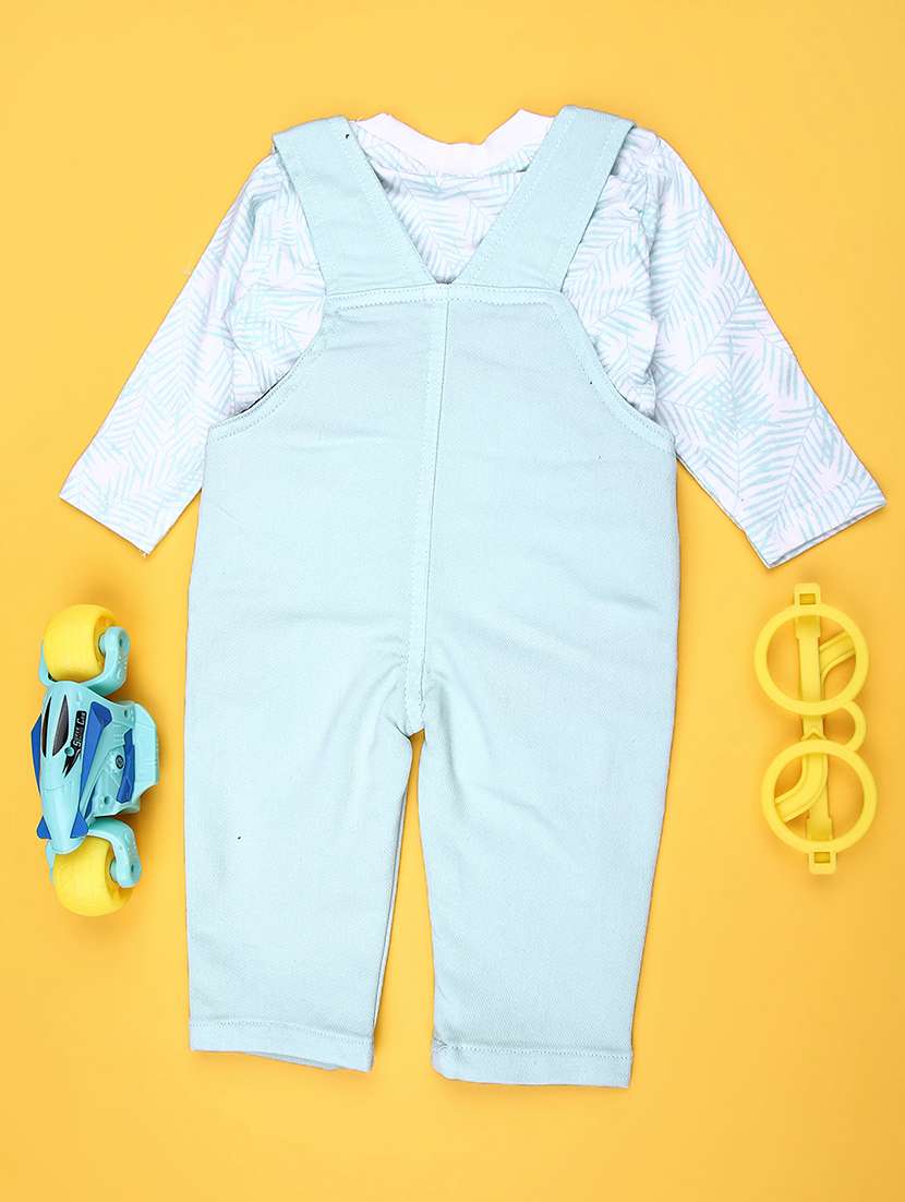 boys printed dungaree co-ord set - 22006859 -  Standard Image - 1