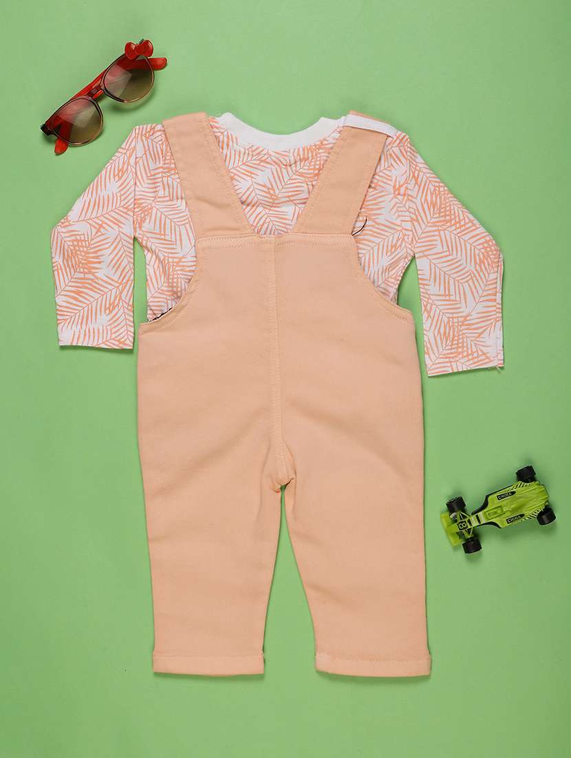 boys printed dungaree co-ord set - 22006861 -  Standard Image - 1