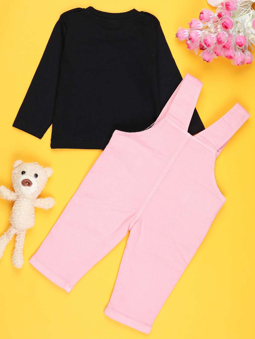 boys printed dungaree co-ord set - 22006867 -  Standard Image - 1