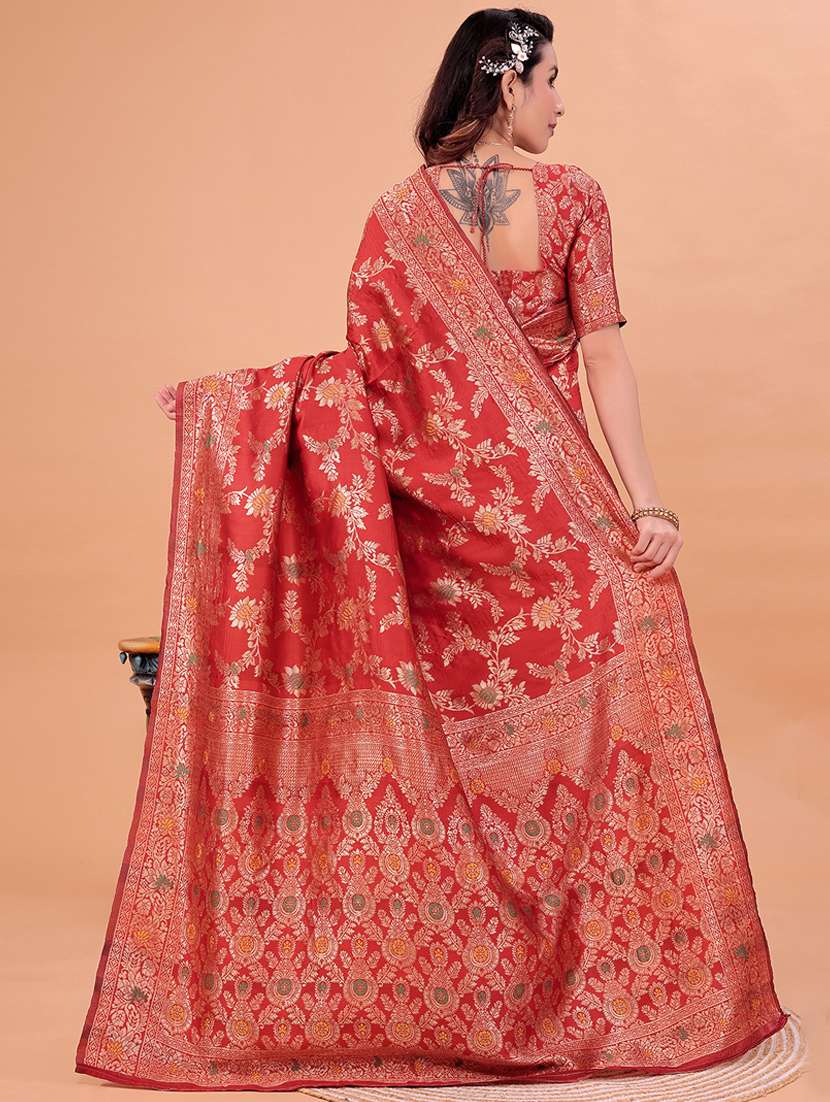women self design banarasi saree with blouse - 22006962 - Standard Image - 1