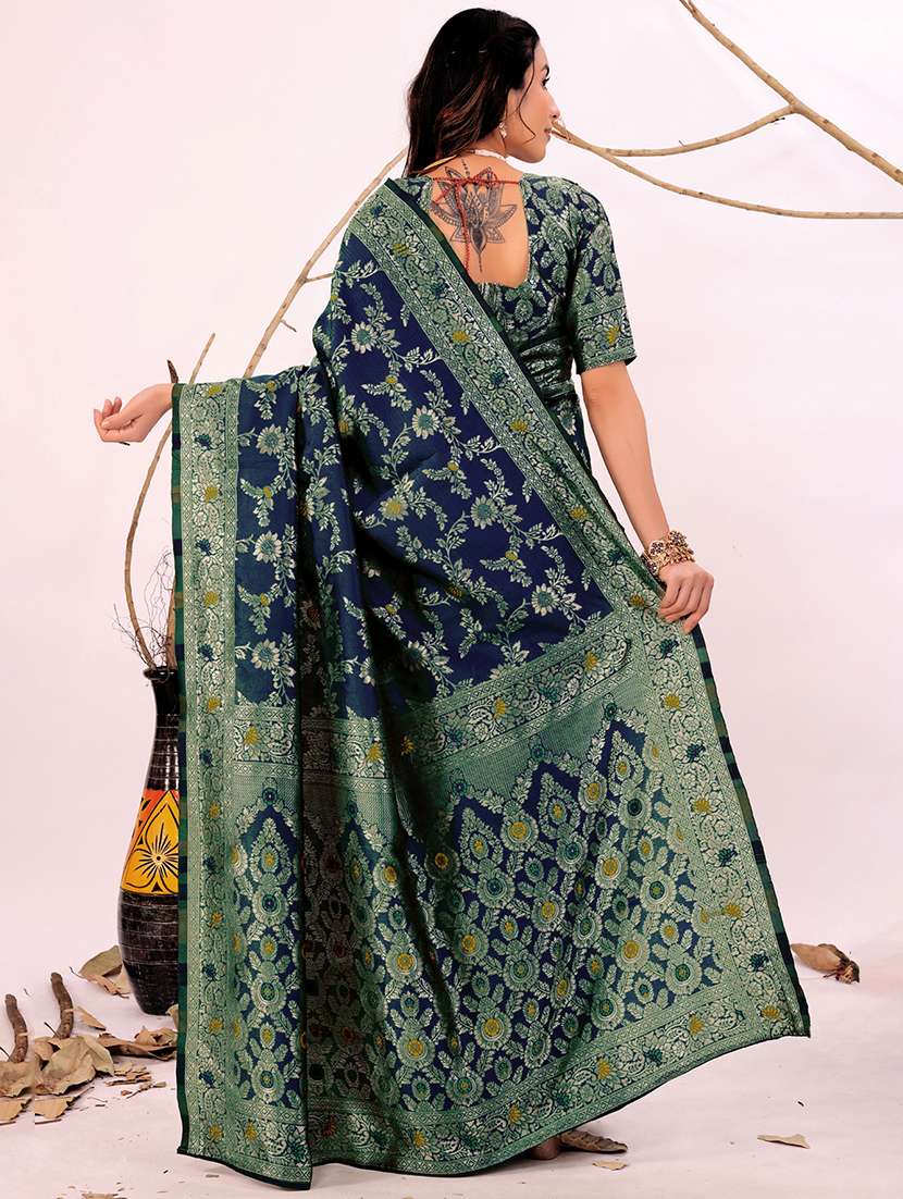 women self design banarasi saree with blouse - 22006964 -  Standard Image - 1