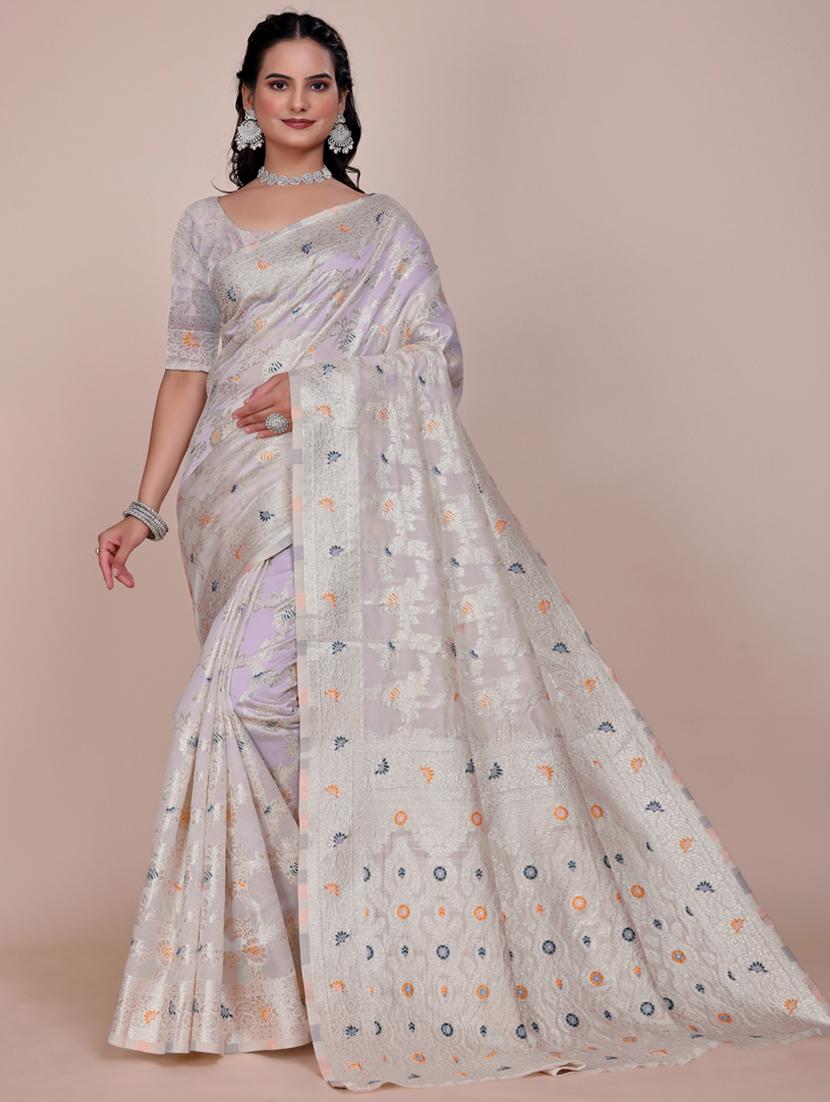 women self design banarasi saree with blouse - 22006965 -  Zoom Image - 0
