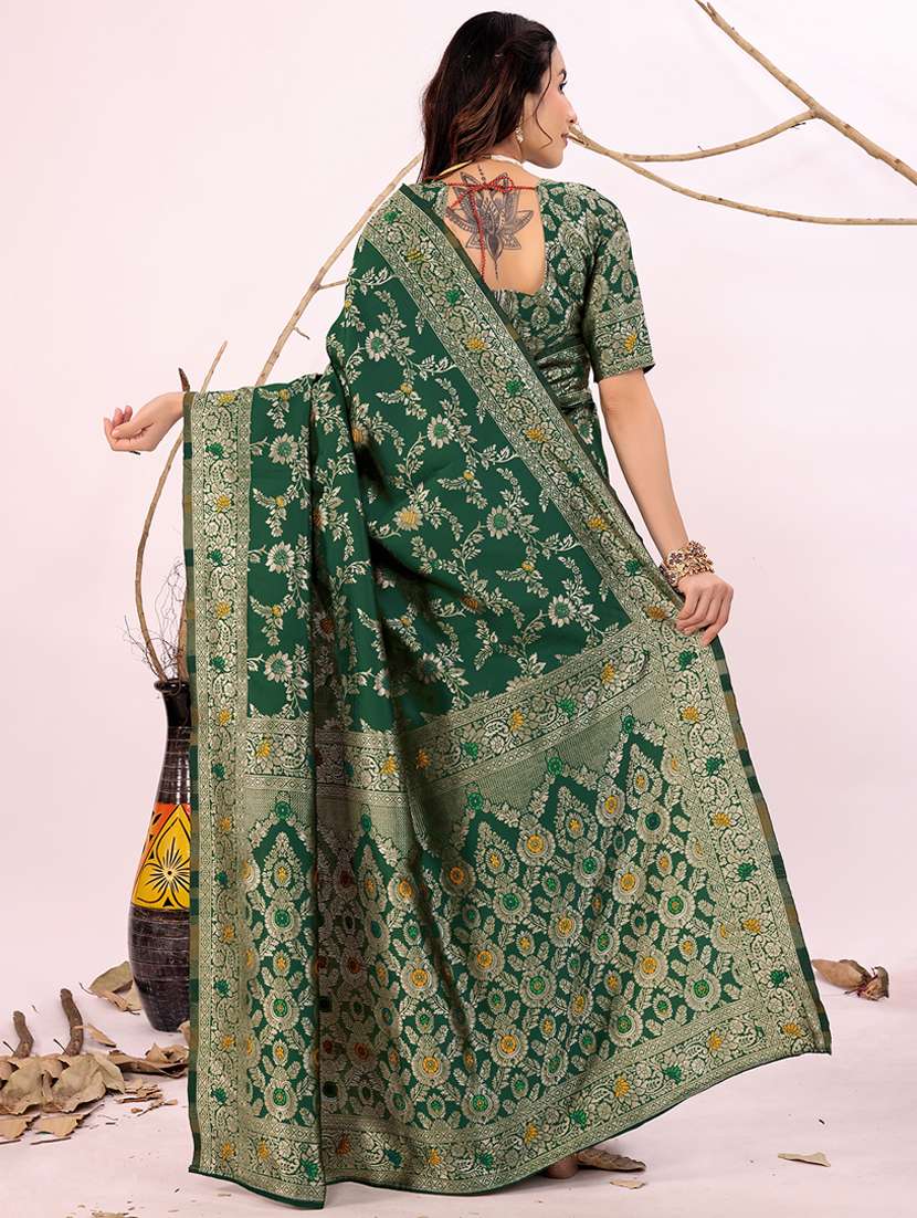 women self design banarasi saree with blouse - 22006966 - Standard Image - 1