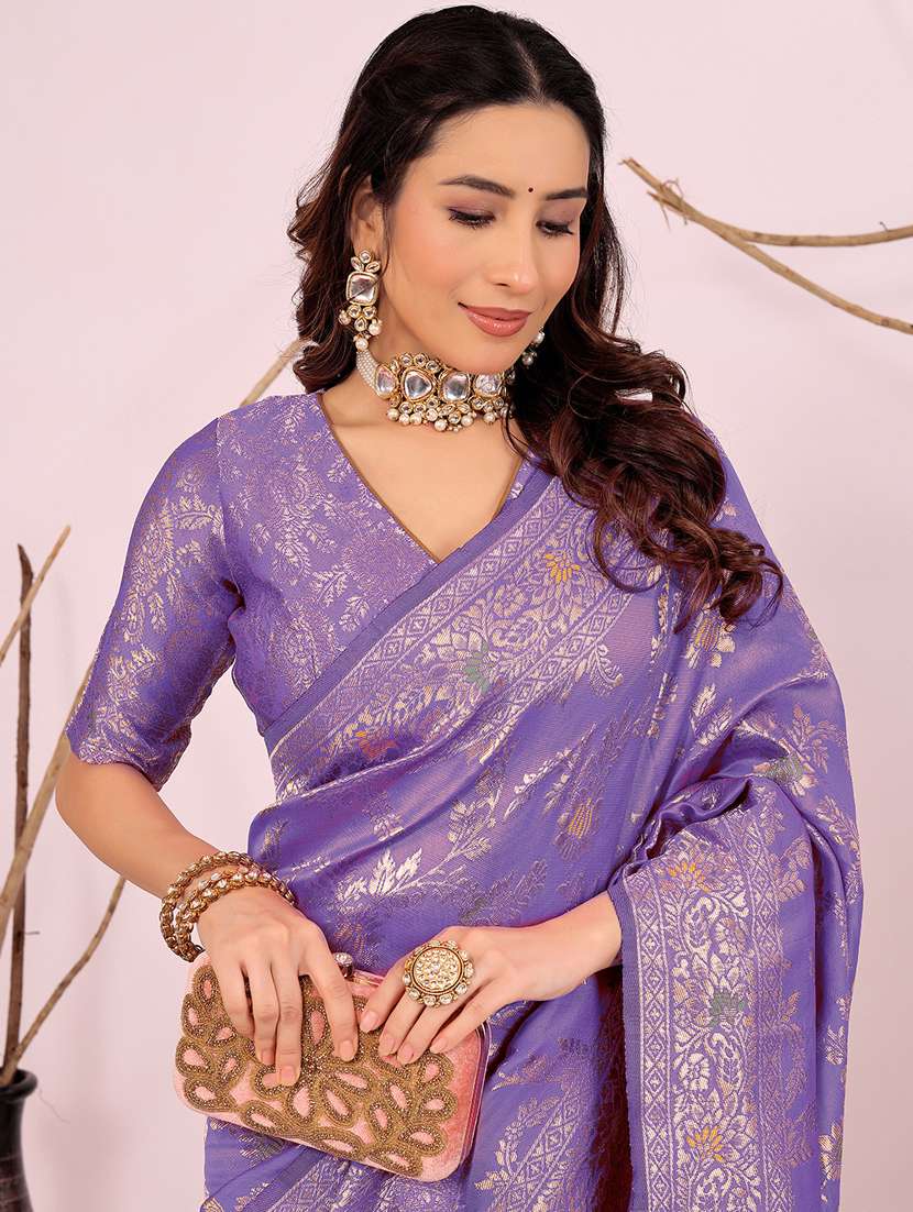 women self design banarasi saree with blouse - 22006968 - Standard Image - 1
