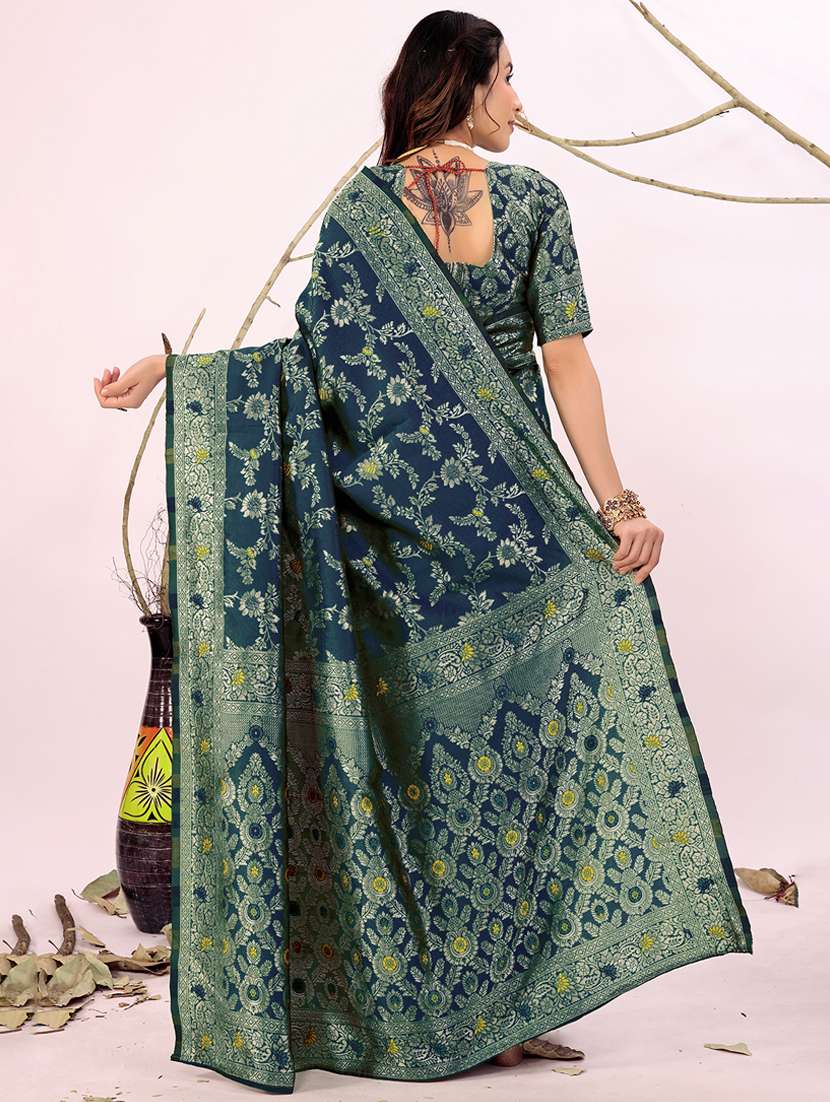 women self design banarasi saree with blouse - 22006969 - Standard Image - 1