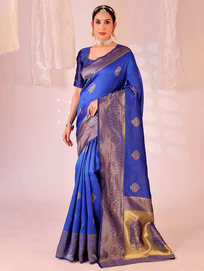 women self design kanjivaram saree with blouse