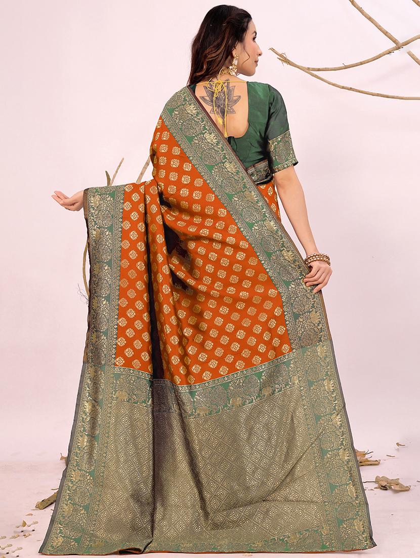 women self design banarasi saree with blouse - 22006988 - Standard Image - 1