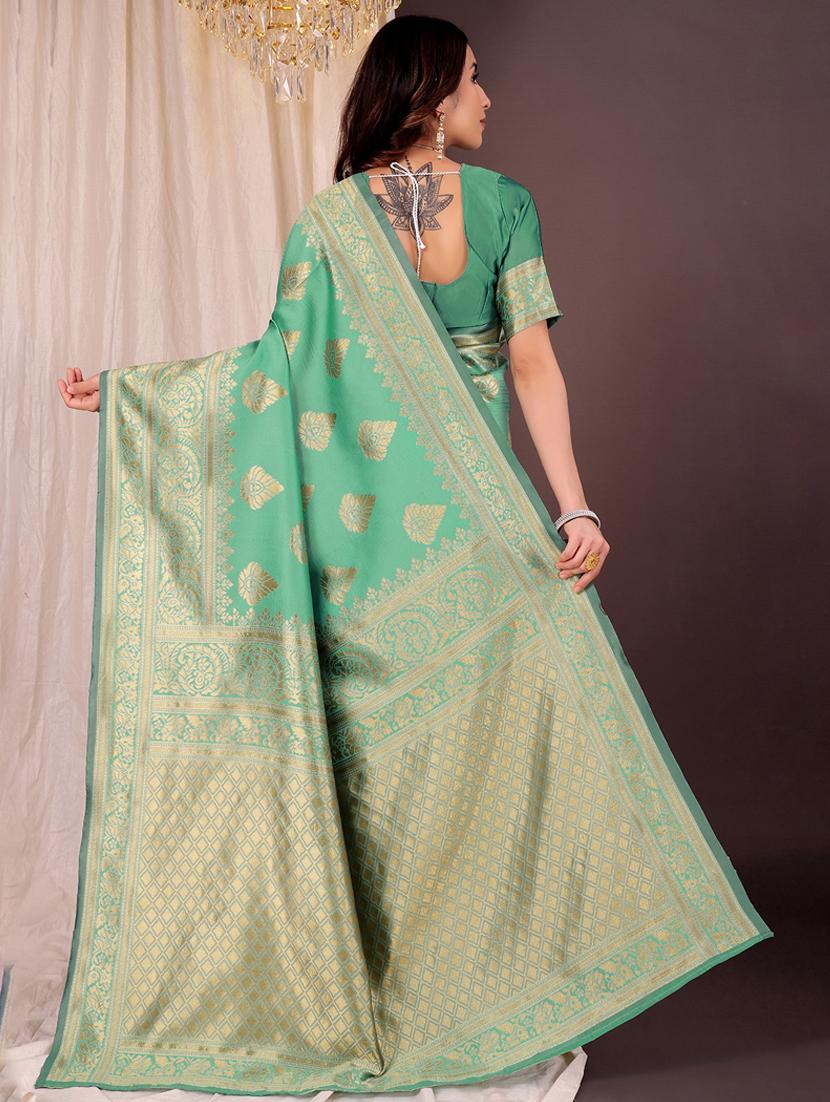 women self design banarasi saree with blouse - 22006990 - Standard Image - 1