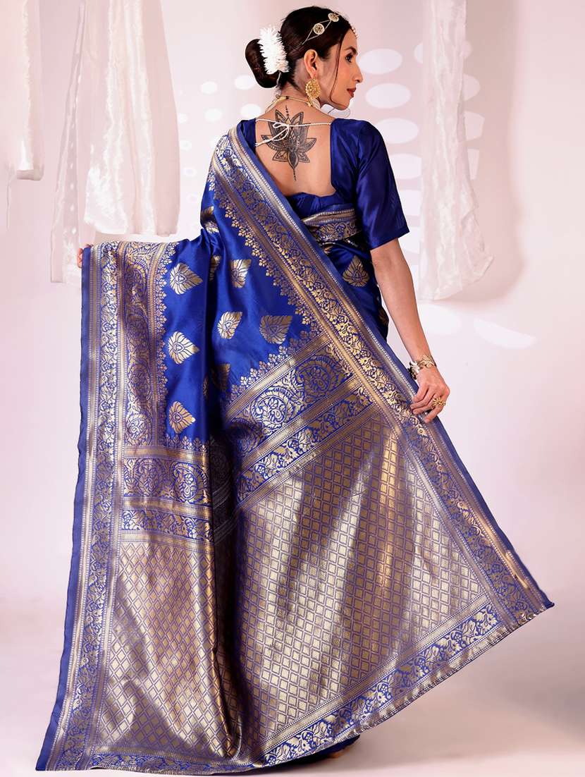 women self design banarasi saree with blouse - 22006991 -  Standard Image - 1